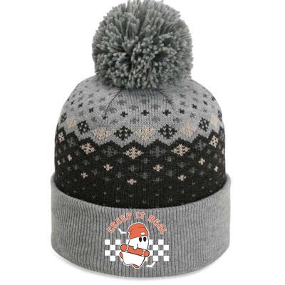 Ghost Skateboard Spirit Grunge Skull Skateboarding Print Cool Gift The Baniff Cuffed Pom Beanie