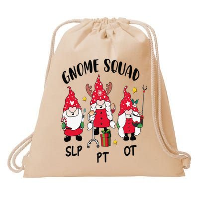 Gnome Squad SLP OT PT Christmas Team Occupational Therapist Drawstring Bag