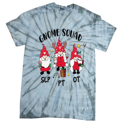 Gnome Squad SLP OT PT Christmas Team Occupational Therapist Tie-Dye T-Shirt