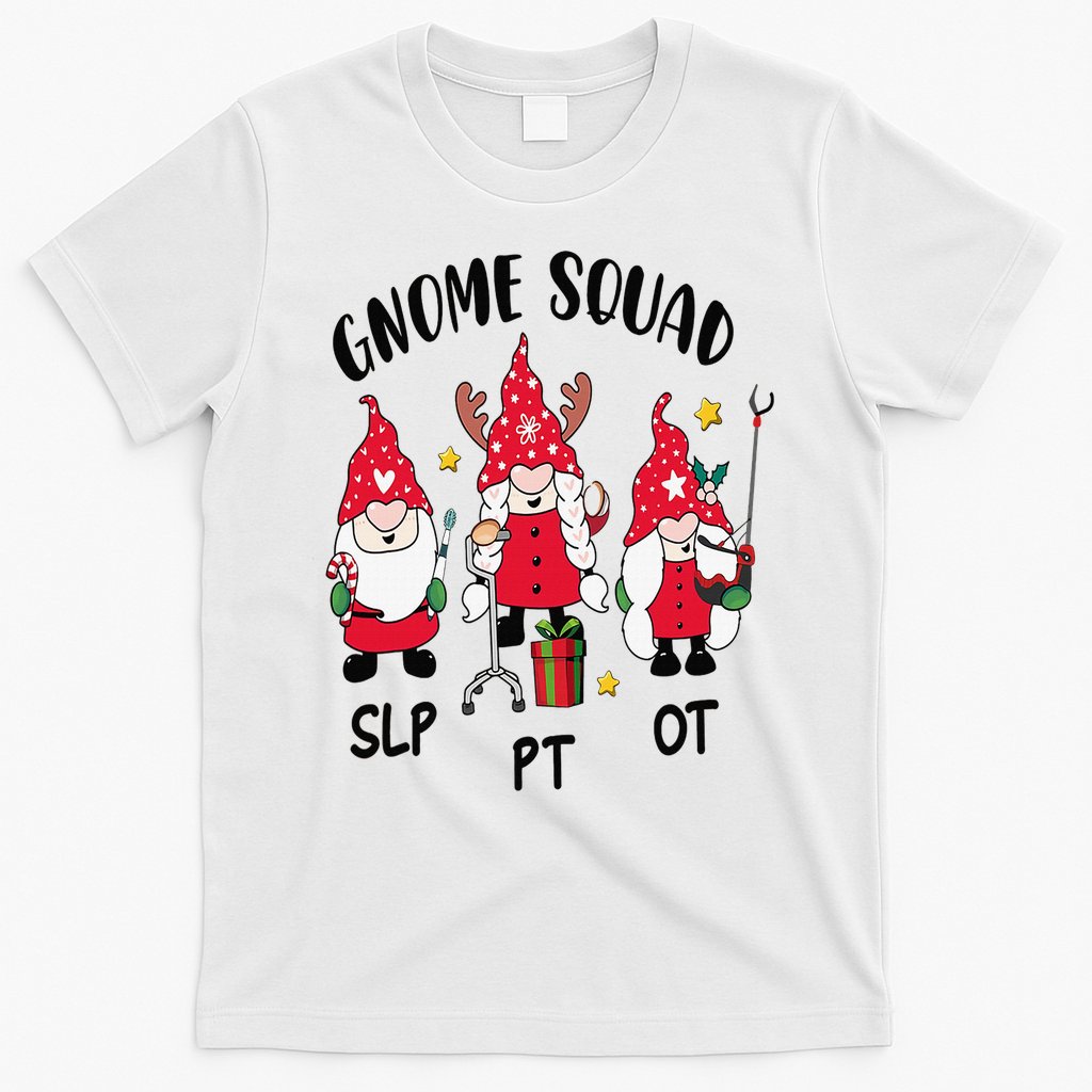 Gnome Squad SLP OT PT Christmas Team Occupational Therapist T-Shirt