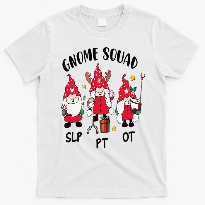 Gnome Squad SLP OT PT Christmas Team Occupational Therapist T-Shirt