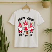 Gnome Squad SLP OT PT Christmas Team Occupational Therapist T-Shirt