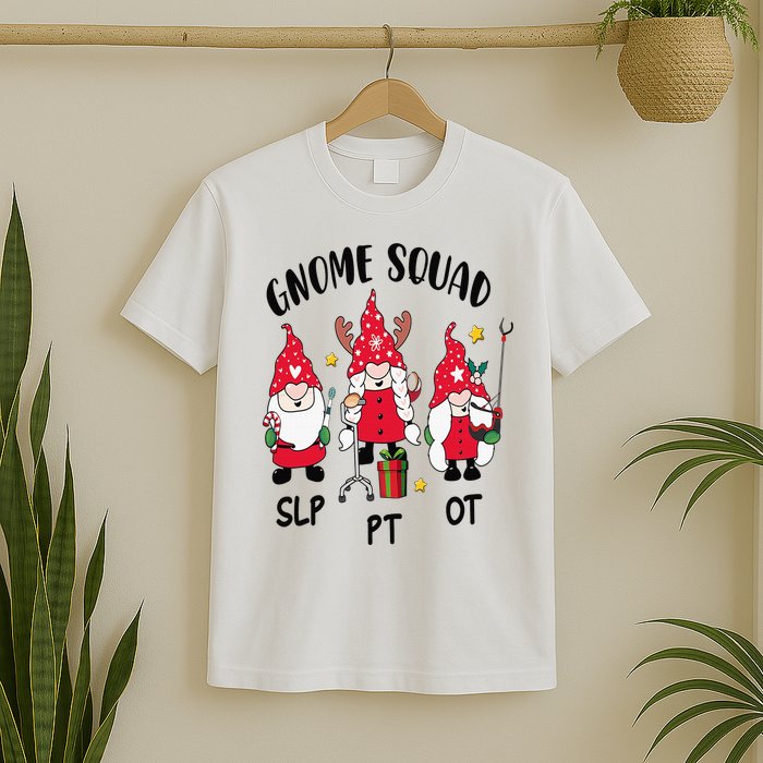 Gnome Squad SLP OT PT Christmas Team Occupational Therapist T-Shirt