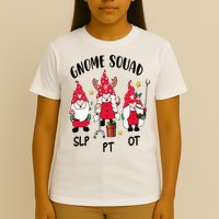 Gnome Squad SLP OT PT Christmas Team Occupational Therapist T-Shirt