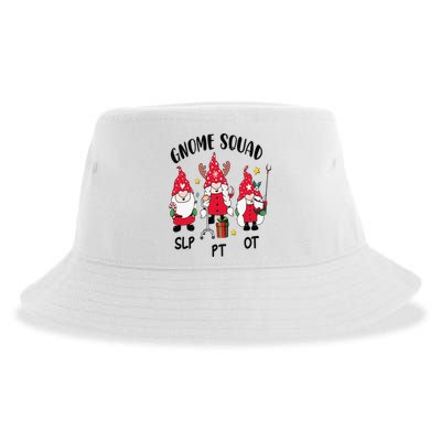 Gnome Squad SLP OT PT Christmas Team Occupational Therapist Sustainable Bucket Hat