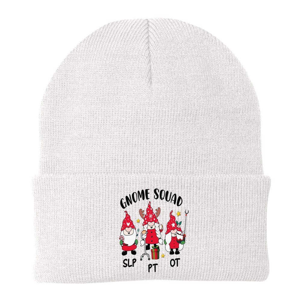 Gnome Squad SLP OT PT Christmas Team Occupational Therapist Beanie