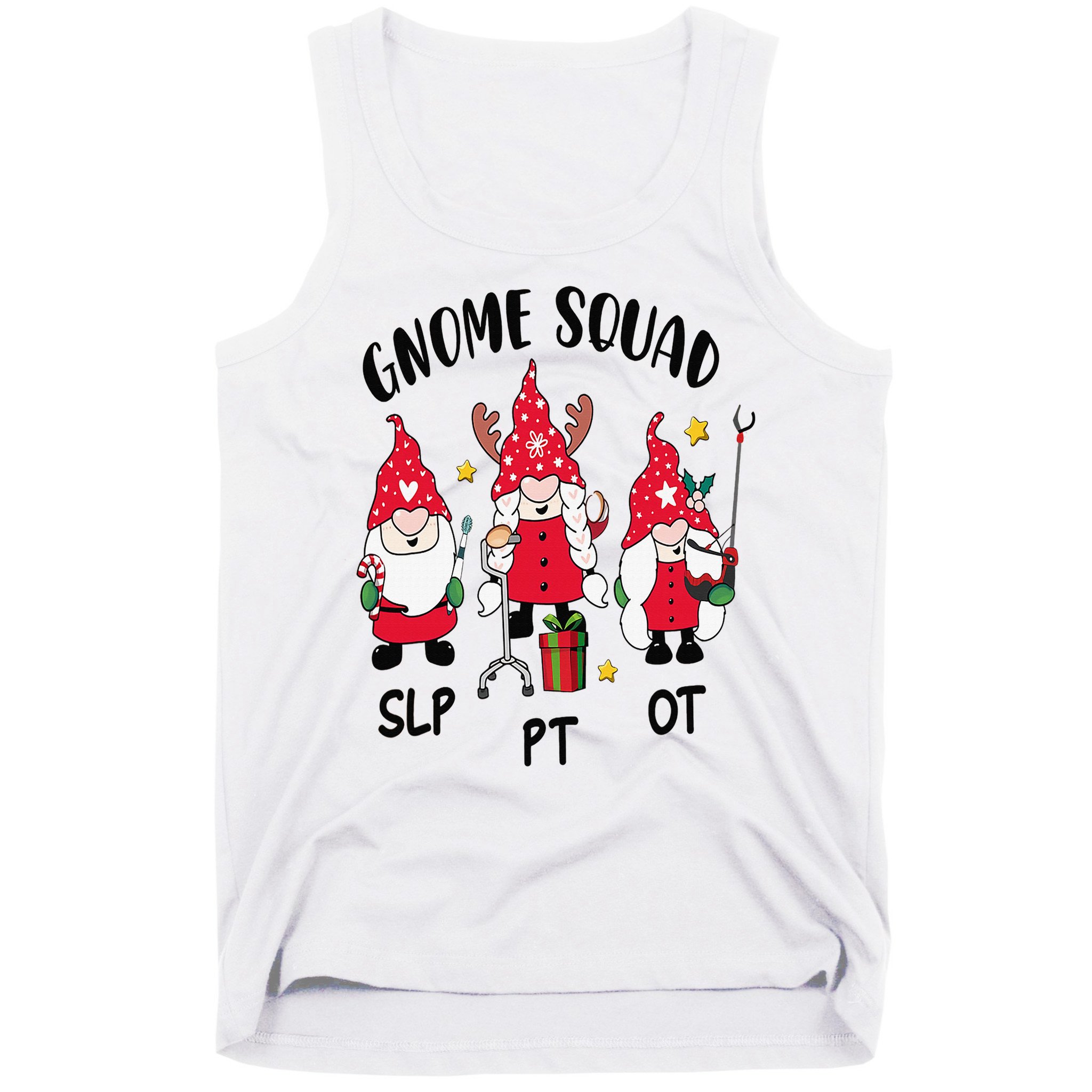 Gnome Squad SLP OT PT Christmas Team Occupational Therapist Tank Top