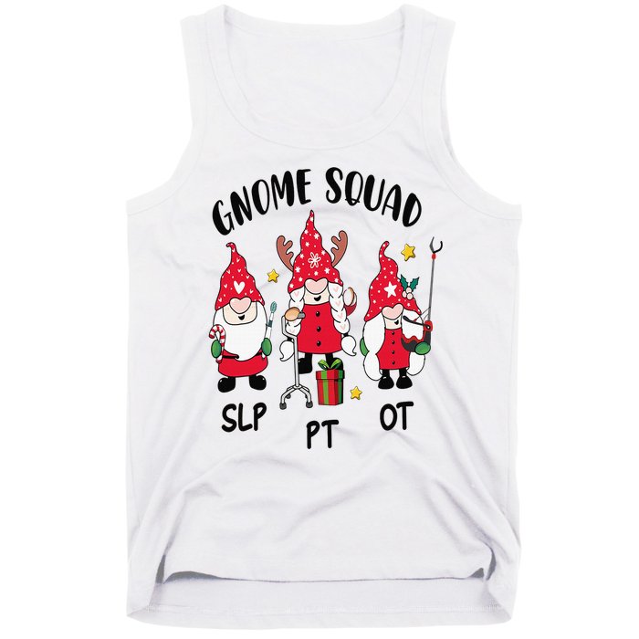 Gnome Squad SLP OT PT Christmas Team Occupational Therapist Tank Top