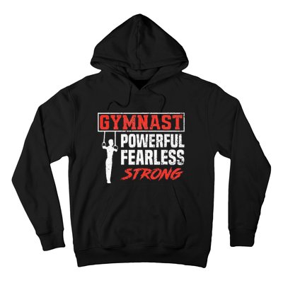 Gymnastics Sports Strong Funny Gymnast Hoodie