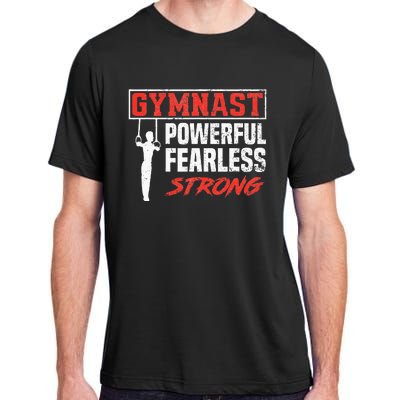 Gymnastics Sports Strong Funny Gymnast Adult ChromaSoft Performance T-Shirt