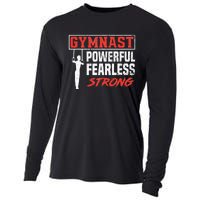 Gymnastics Sports Strong Funny Gymnast Cooling Performance Long Sleeve Crew