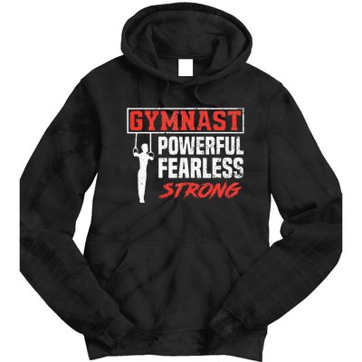 Gymnastics Sports Strong Funny Gymnast Tie Dye Hoodie