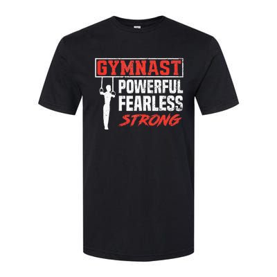 Gymnastics Sports Strong Funny Gymnast Softstyle CVC T-Shirt