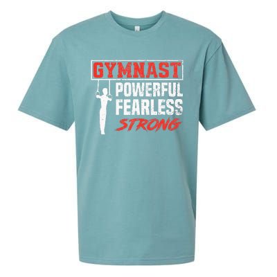 Gymnastics Sports Strong Funny Gymnast Sueded Cloud Jersey T-Shirt