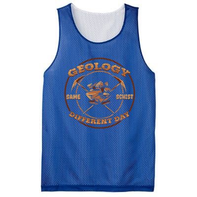 Geology Same Shist Different Day Gift Funny Geologist Gift Funny Gift Mesh Reversible Basketball Jersey Tank