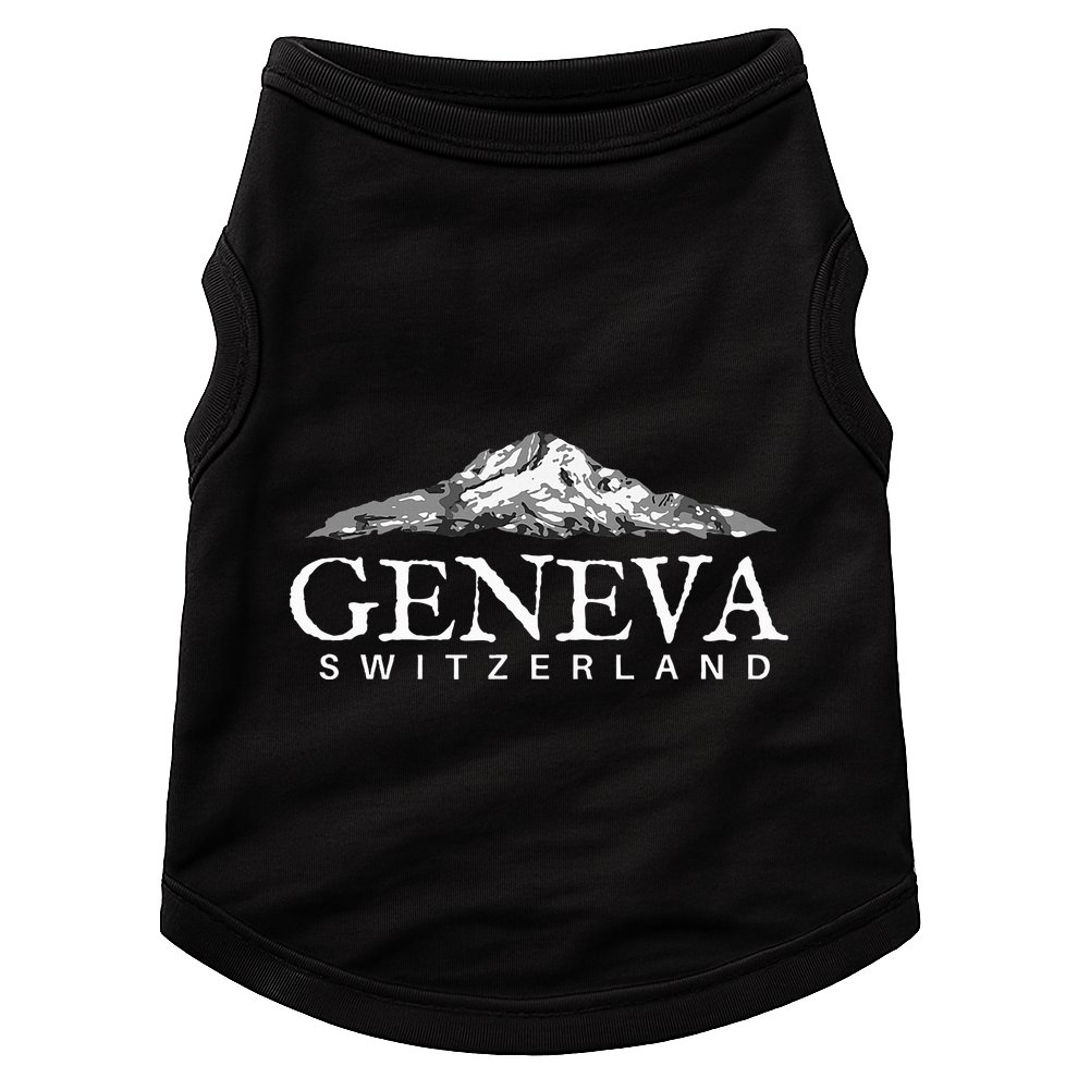 Geneva Switzerland  Swiss Alps Mountain Doggie Tank