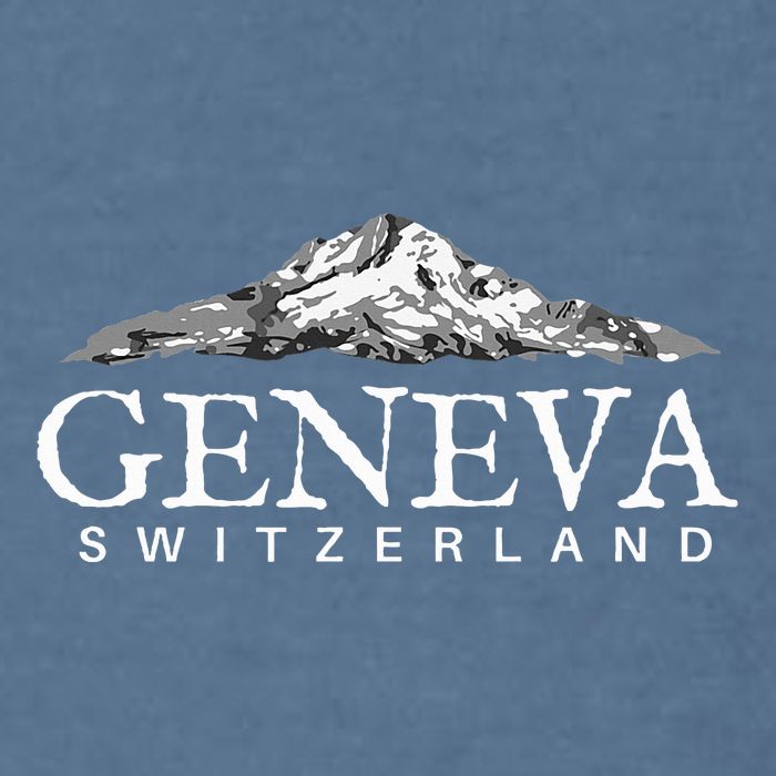 Geneva Switzerland  Swiss Alps Mountain Garment-Dyed Sweatshirt
