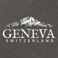 Geneva Switzerland  Swiss Alps Mountain Cotton Canvas Backpack