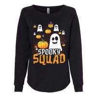 Groovy Spooky Squad Cute Ghost Pumpkin Funny Halloween Kids Womens California Wash Sweatshirt