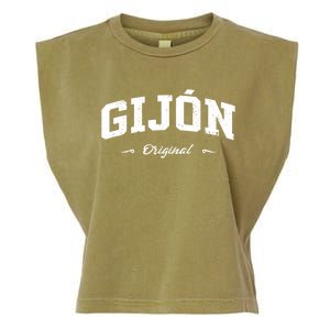 Gijón Spain Sport Souvenir Design Great Gift Garment-Dyed Women's Muscle Tee