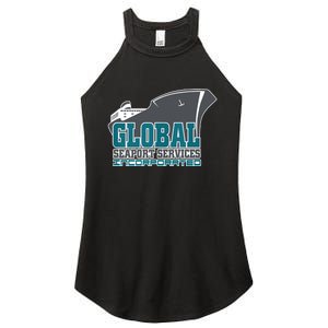 Global Seaport Services Women's Perfect Tri Rocker Tank