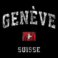 Geneva Suisse Switzerland Vintage Athletic Sports Design Backpack