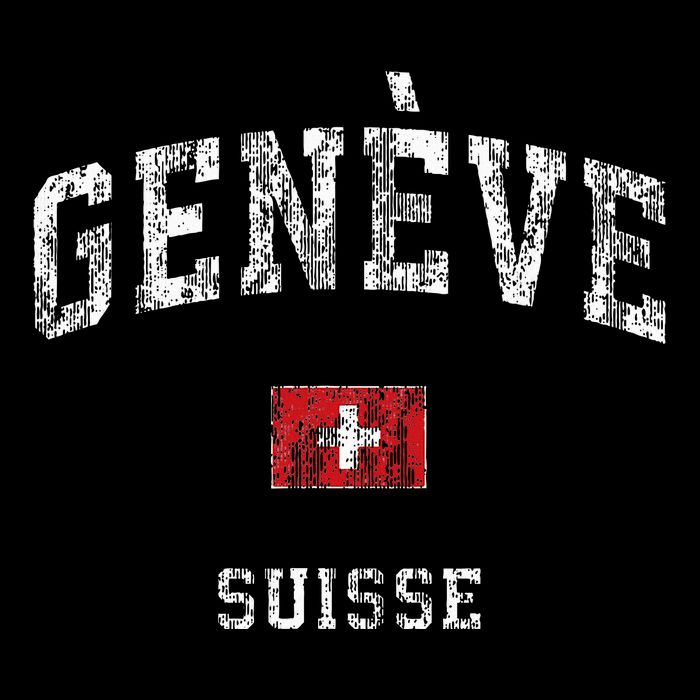 Geneva Suisse Switzerland Vintage Athletic Sports Design Backpack