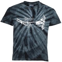 German Shepherd Skeleton Hand Boop Halloween Pet Women Kids Tie-Dye T-Shirt