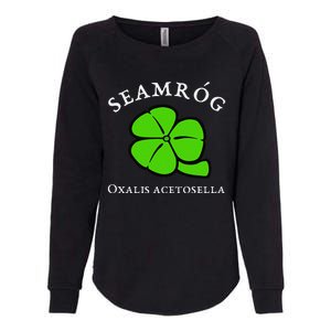 Green Shamrock Saint Patrick's Day Floral Vector Art Womens California Wash Sweatshirt