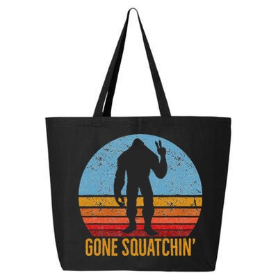 Gone Squatchin Sasquatch Peace 25L Jumbo Tote