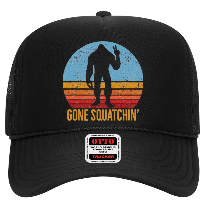  Gone Squatchin Sasquatch Peace Hat