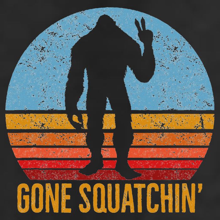  Gone Squatchin Sasquatch Peace Hat