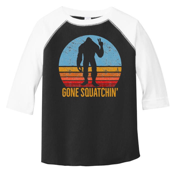  Gone Squatchin Sasquatch Peace Toddler Fine Jersey T-Shirt