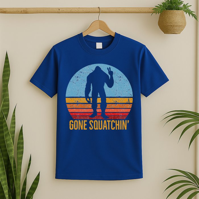  Gone Squatchin Sasquatch Peace T-Shirt