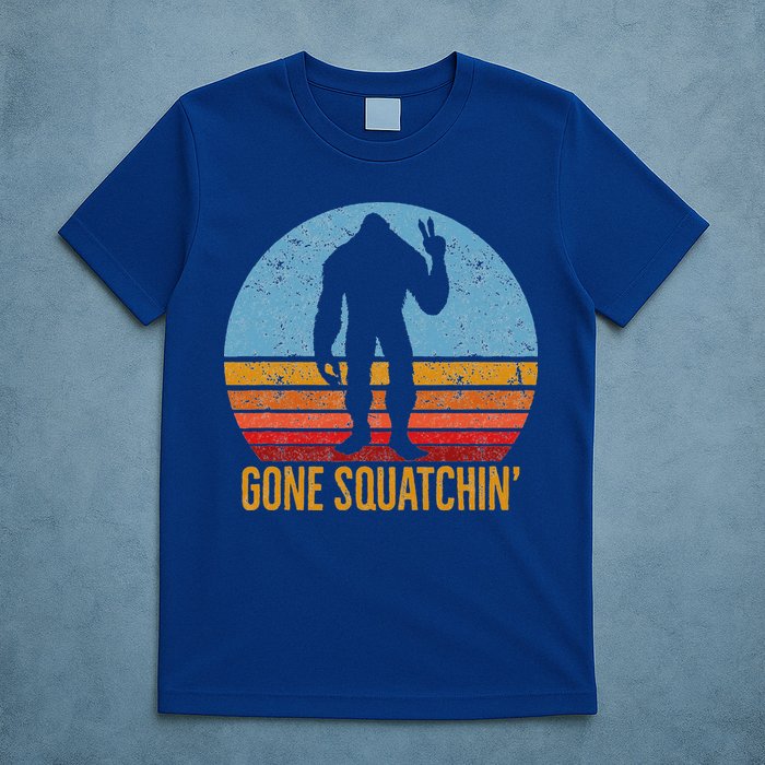  Gone Squatchin Sasquatch Peace T-Shirt