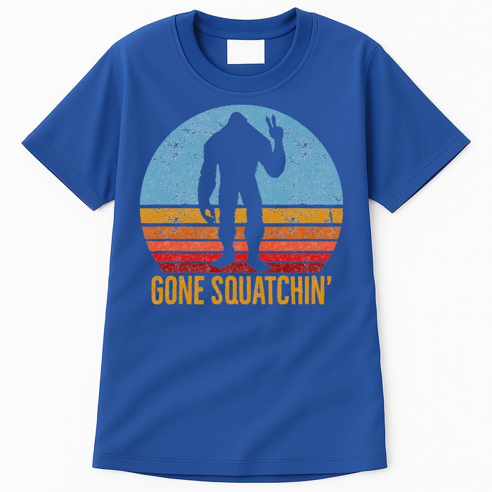  Gone Squatchin Sasquatch Peace Tall T-Shirt
