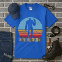  Gone Squatchin Sasquatch Peace Tall T-Shirt