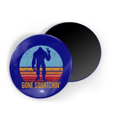  Gone Squatchin Sasquatch Peace Magnet