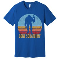  Gone Squatchin Sasquatch Peace Premium T-Shirt