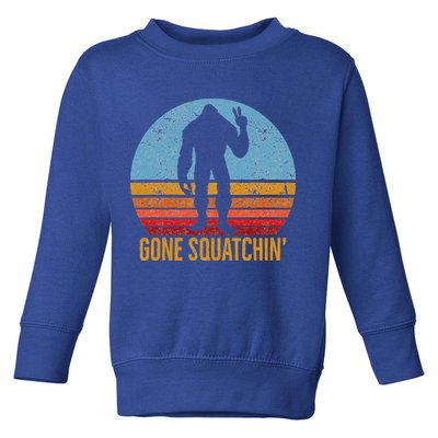  Gone Squatchin Sasquatch Peace Toddler Sweatshirt