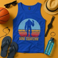  Gone Squatchin Sasquatch Peace Tank Top