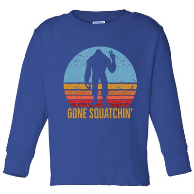  Gone Squatchin Sasquatch Peace Toddler Long Sleeve Shirt