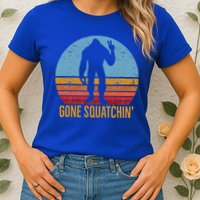  Gone Squatchin Sasquatch Peace Womens T-Shirt