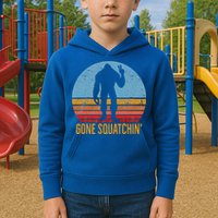  Gone Squatchin Sasquatch Peace Kids Hoodie