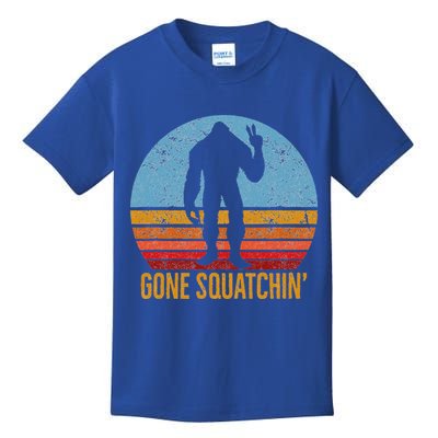  Gone Squatchin Sasquatch Peace Kids T-Shirt