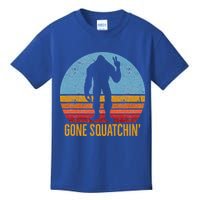  Gone Squatchin Sasquatch Peace Kids T-Shirt