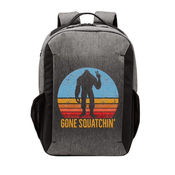 Gone Squatchin Sasquatch Peace Vector Backpack