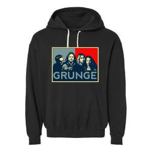 Grunge Seattle Sound Quotes Garment-Dyed Fleece Hoodie