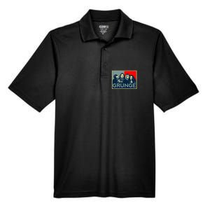 Grunge Seattle Sound Quotes Men's Origin Performance Pique Polo