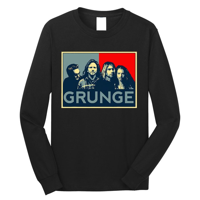 Grunge Seattle Sound Quotes Long Sleeve Shirt